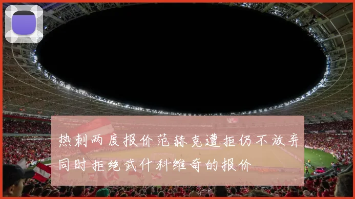 热刺两度报价范赫克遭拒仍不放弃同时拒绝武什科维奇的报价